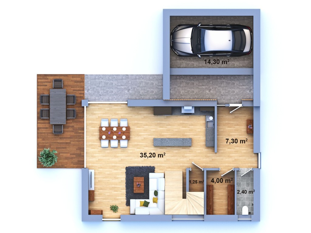DŮM NA KLÍČ 2 - Projekt domu na klíč 2 - Zděný dům na klíč 2 - Nízkoenergetický dům na klíč 2 - Dřevostavba na klíč 1 - Rodinný dům na klíč 2